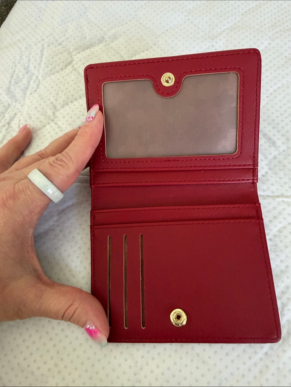 Forever Young Red Card & Key Holder with ID Window